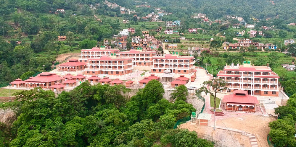 Mehrere Vastu-Häuser in Nepal