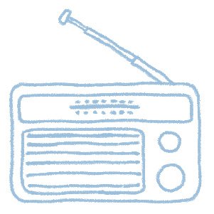 Illustration eines Radios