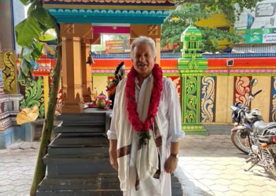 Lothar Pirc während eines Tempelbesuchs in Tamil Nadu.
